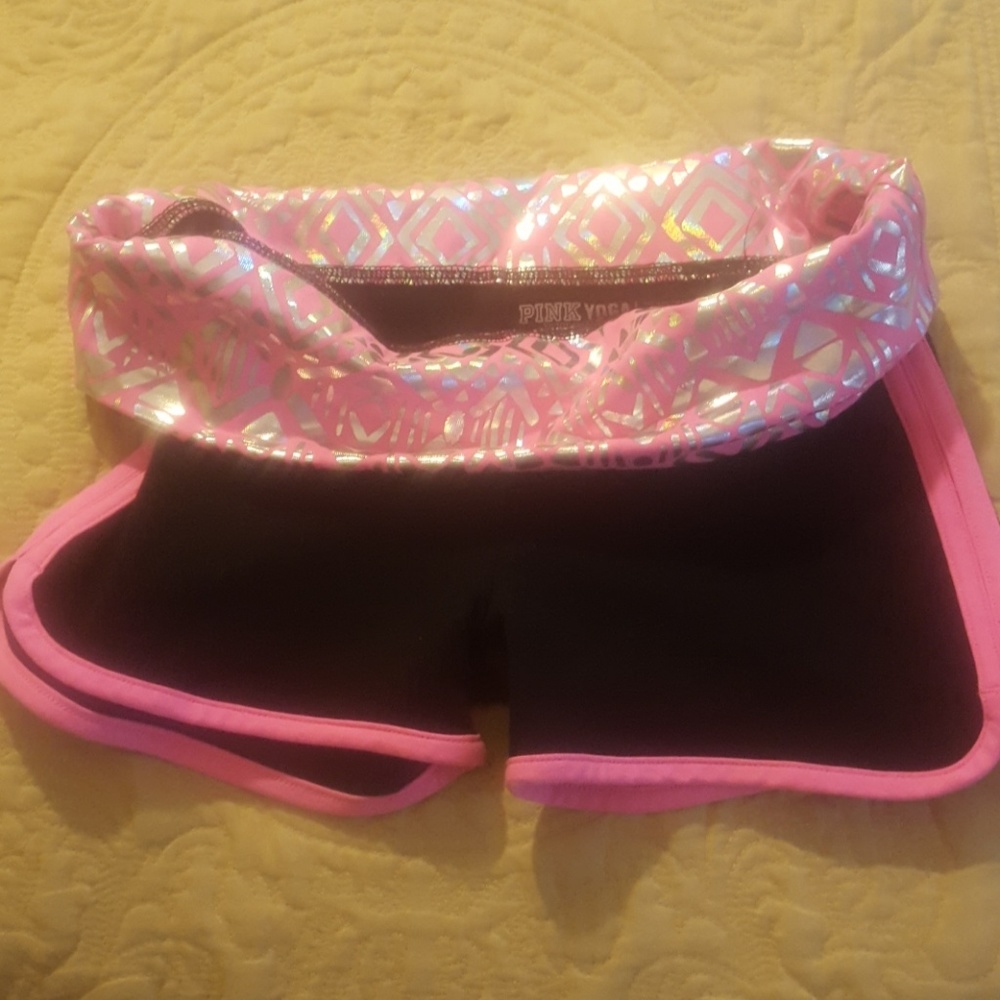 PINK yoga shorts